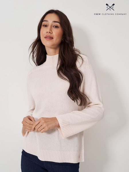 Crew Clothing Company Pink Harmony Saddle Shoulder Jumper (F05468) | £69