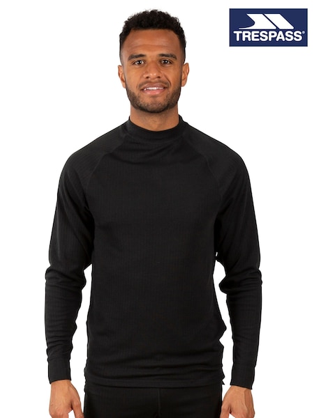 Trespass Adults Flex360 Black Base Layer Top (F05512) | £26