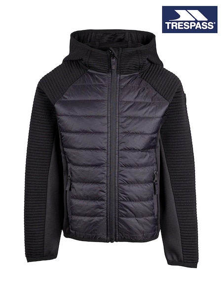 Trespass Unisex Kids Roadie Hybrid Black Hoodies (F05557) | £37