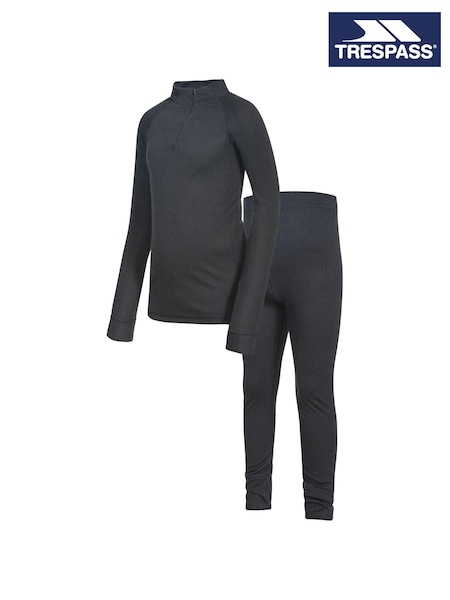 Trespass Kids Unite360 Black Base Layer Set (F05582) | £16