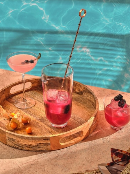 Nude Set of 2 Clear Hepburn Coupe Glasses (F06024) | £28