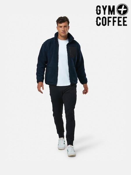 Gym + Coffee Blue Industry Fleece Jacket (F06080) | £80