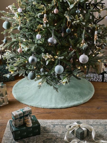 Sage Green Faux Tree Skirt (F06258) | £15
