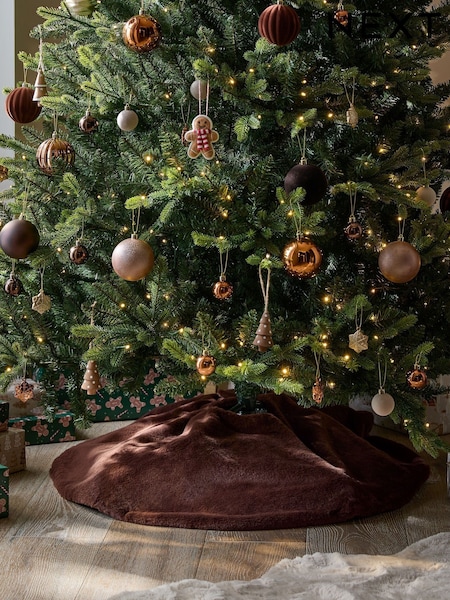 Brown Faux Tree Skirt (F06259) | £15