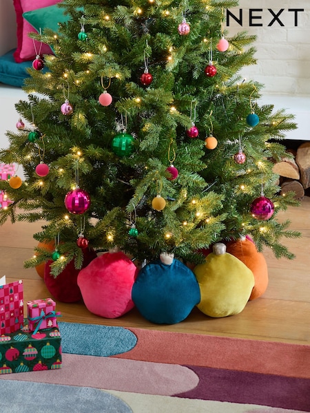Bright Plush Bauble Tree Skirt (F06264) | £40