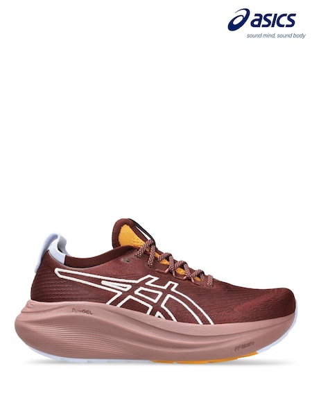 ASICS Womens Burgundy Red Gel Nimbus 27 Running Trainers (F06329) | £180