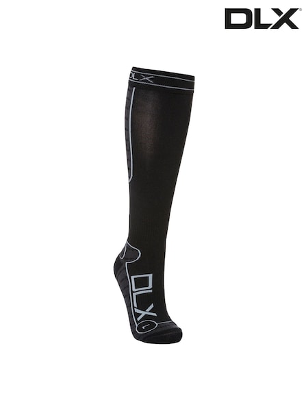 DLX Black Unisex Trapped Ultralight Ski Socks (F06354) | £21