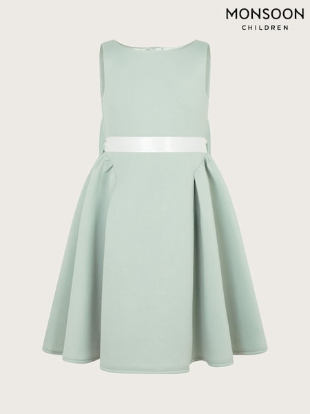 Monsoon Green Molly Scuba Bridesmaid Dress (F06629) | £55 - £65