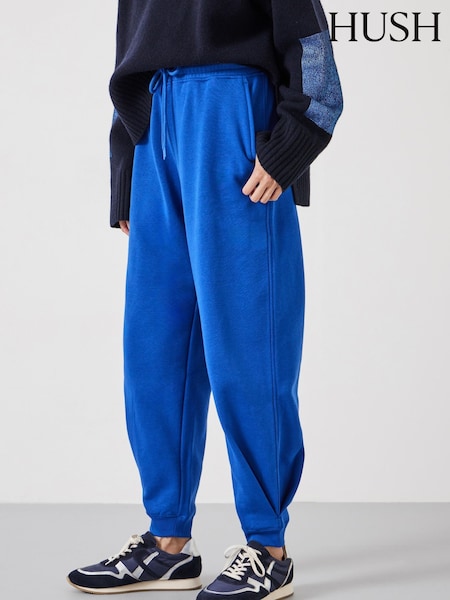 Hush Blue Pleat Detail Joggers (F06774) | £65