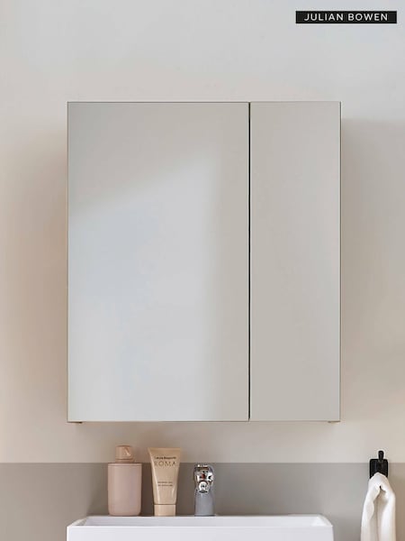 Julian Bowen Artisan Oak Austin Mirrored Cabinet (F06875) | £180