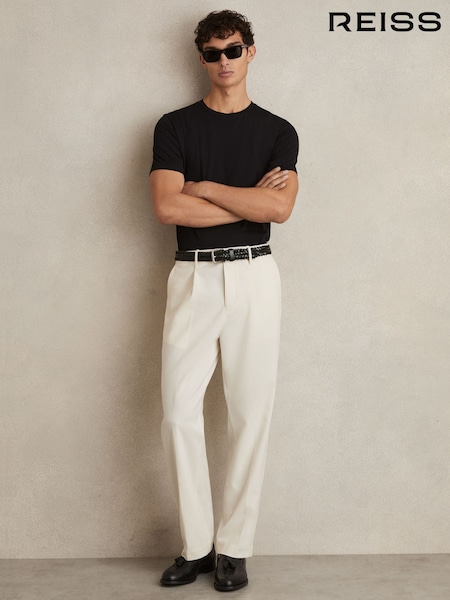 Reiss Off White Garnet Straight-Leg Trousers (F06912) | £148