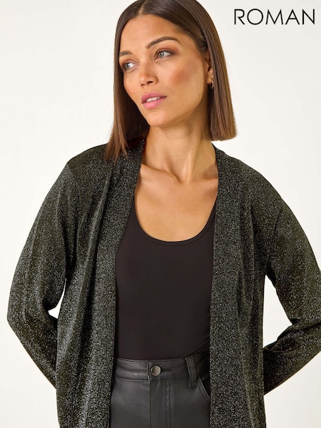 Roman Black Shimmer Hotfix Cardigan (F06984) | £42