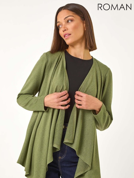 Roman Green Waterfall Stretch Cardigan (F07033) | £32