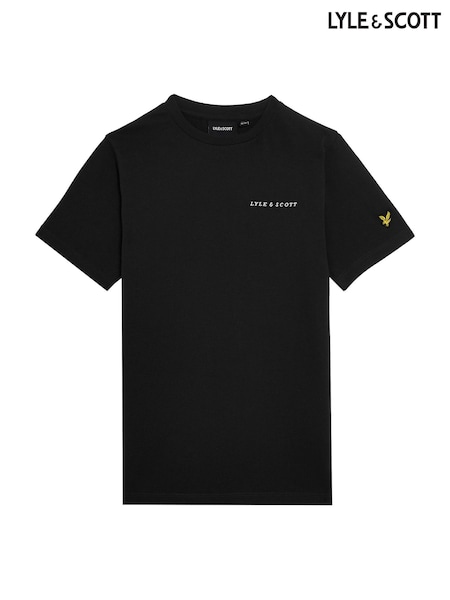 Lyle & Scott Black Script Embroidered 100% Cotton T-Shirt (F07195) | £22 - £28