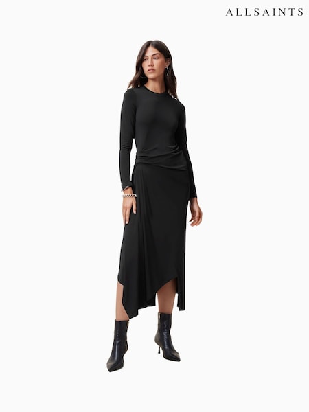 AllSaints Black Rivi Dress (F07397) | £129