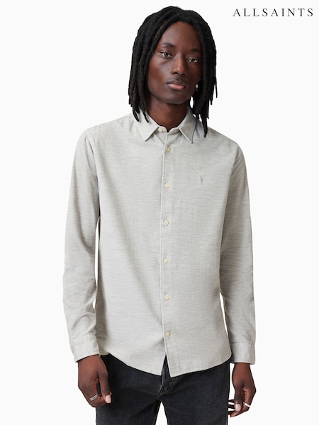 AllSaints Black Lorella Long Sleeve Shirt (F07406) | £109