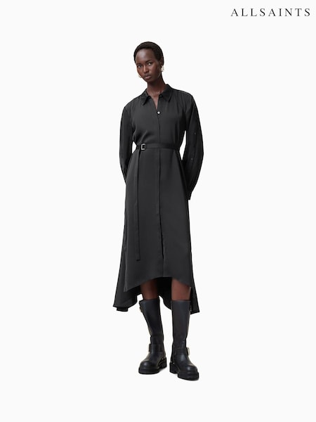 AllSaints Black Lexi Dress (F07443) | £199