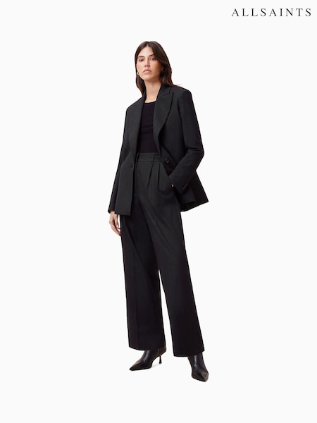 AllSaints Black Pinnie Trousers (F07494) | £199