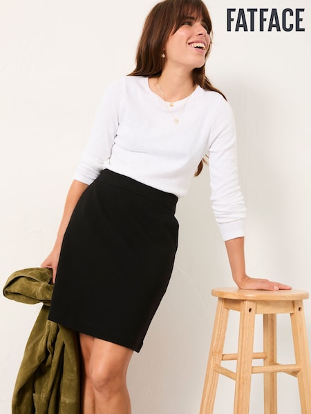 FatFace Jess Black Ponte Skirt (F07559) | £49.50