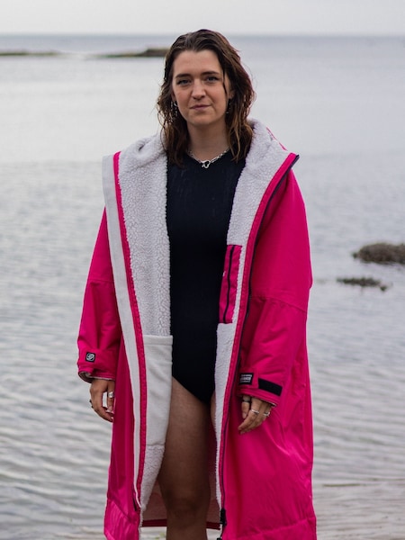 dryrobe Pink Advance Adult Long Sleeve Changing Robe (F07899) | £165