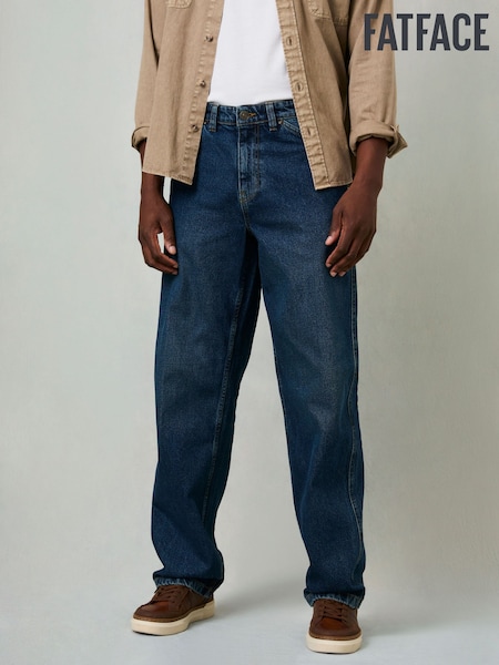 FatFace Indigo Blue Loose Fit Utility Jeans (F08171) | £62