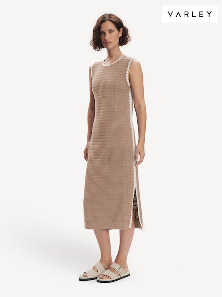 Varley Purple Dwight Tank Knit Dress (F08238) | £145