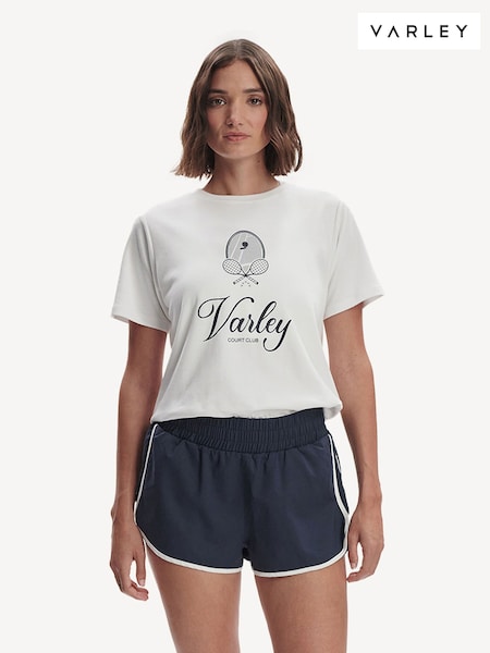 Varley White Coventry Branded T-Shirt (F08239) | £65