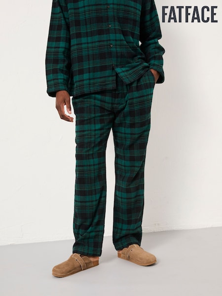 FatFace Samphrey Dark Green Check Pyjama Bottoms (F08255) | £39.50