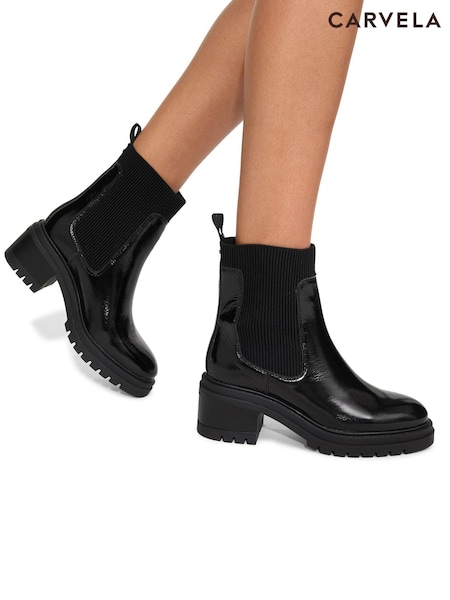 Carvela Black Chrome Boots (F08449) | £99