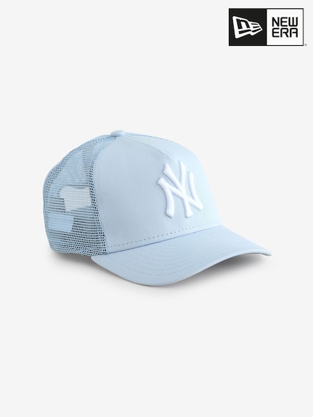 New Era Blue 100% Cotton Chyt League Ess Trucker Neyyan Hat (F08520) | £21