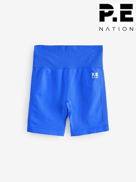 P.E Nation Blue Restore Seamless 5 Bike Shorts (F08540) | £35