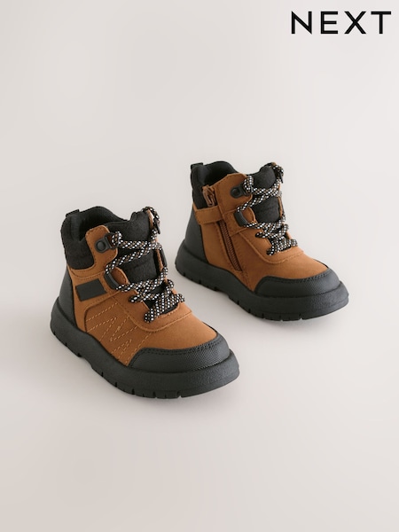 Tan Brown Hiker Boots (F08562) | £28 - £32