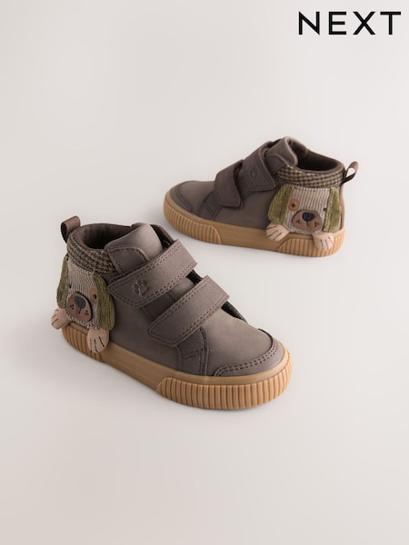 Chocolate Brown Dog Standard Fit (F) Touch Fastening Boots (F08575) | £26 - £28