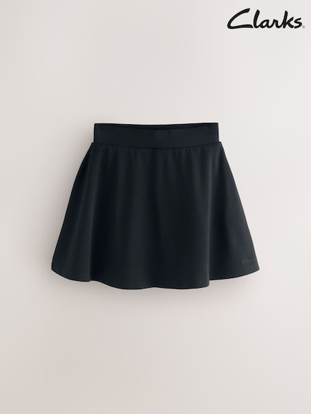Clarks Black Girls Jersey School Skort (F08695) | £8 - £12