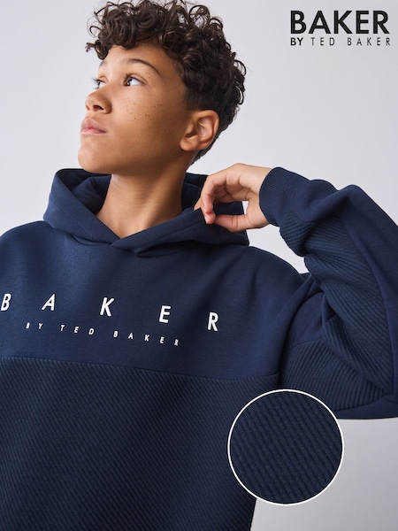 Baker by Ted Baker Oversized Textured Hoodie (F08955) | £28 - £33