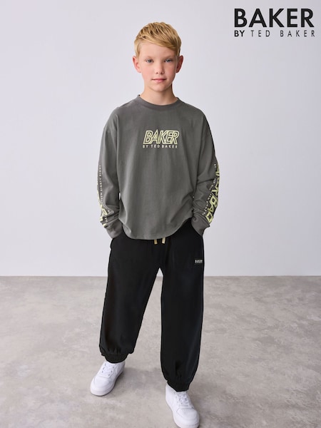 Baker by Ted Baker Multi Long Sleeve T-Shirt and Cargo Trousers Set (F09032) | £38 - £45