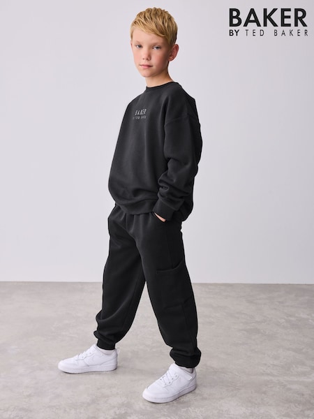 Baker by Ted Baker Oversized Back Graphic Print Sweatshirt and Joggers Set (F09053) | £33 - £40