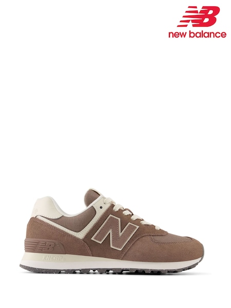 New Balance Brown Womens 574 Trainers (F09059) | £100