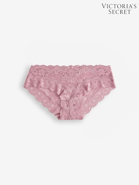 Victoria's Secret Rose Pink Hipster Lace Knickers (F09078) | £14