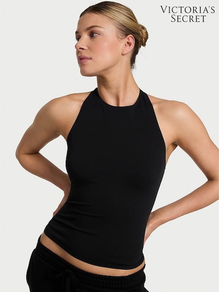 Victoria's Secret Black Elevate™ Racerback Tank Top (F09100) | £39