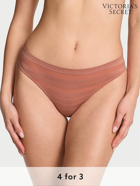 Victoria's Secret Desert Blush Nude Thong Knickers (F09113) | £9
