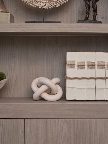 Sixty3 Styled Whitewash Octavia Knot Ornament (F09446) | £45