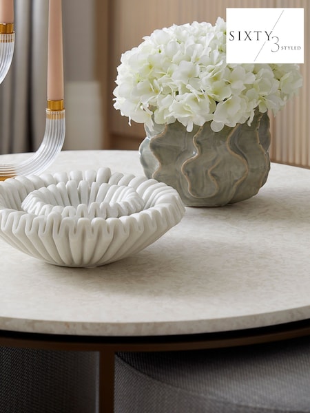Sixty3 Styled Neutral Valencia Vase (F09458) | £85