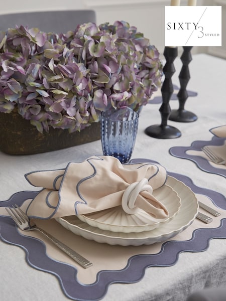 Sixty3 Styled Ombre White Set of 4 Daphne Side Plates (F09474) | £70