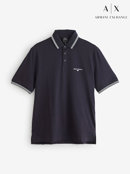 Armani Exchange Regular Fit Tipped Detail Polo Shirt (F09859) | £80