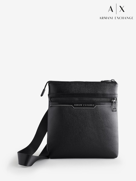 Armani Exchange Logo Cross-Body Black Bag (F09917) | £0