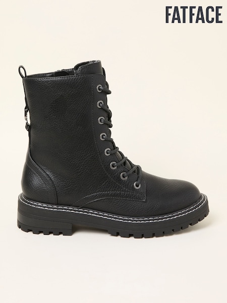 FatFace Violet Black Chunky PU Boot (F11095) | £65