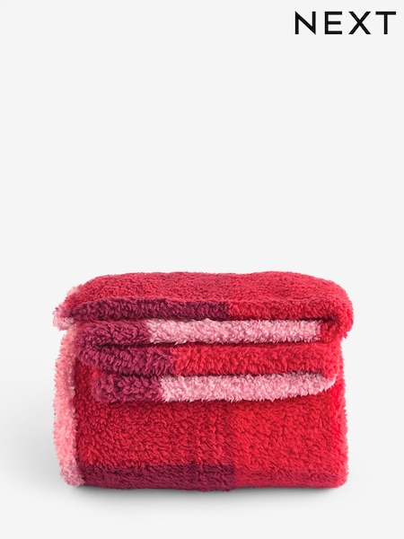 Red Cosy Check Throw (F11187) | £14 - £38