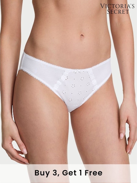 Victoria's Secret White Bikini Knickers (F11237) | £9