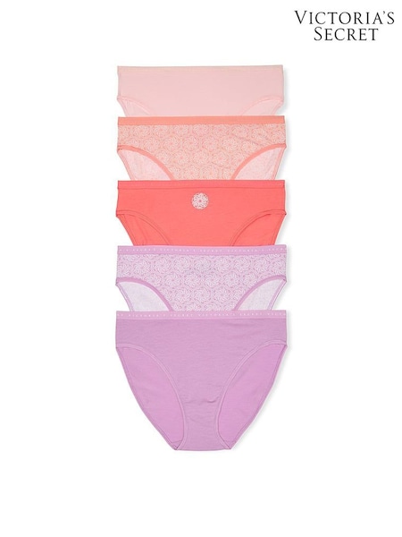 Victoria's Secret Orange & Purple Brief 5 Pack Knickers (F11254) | £27